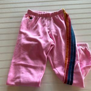 Aviator nation pink sweatpants